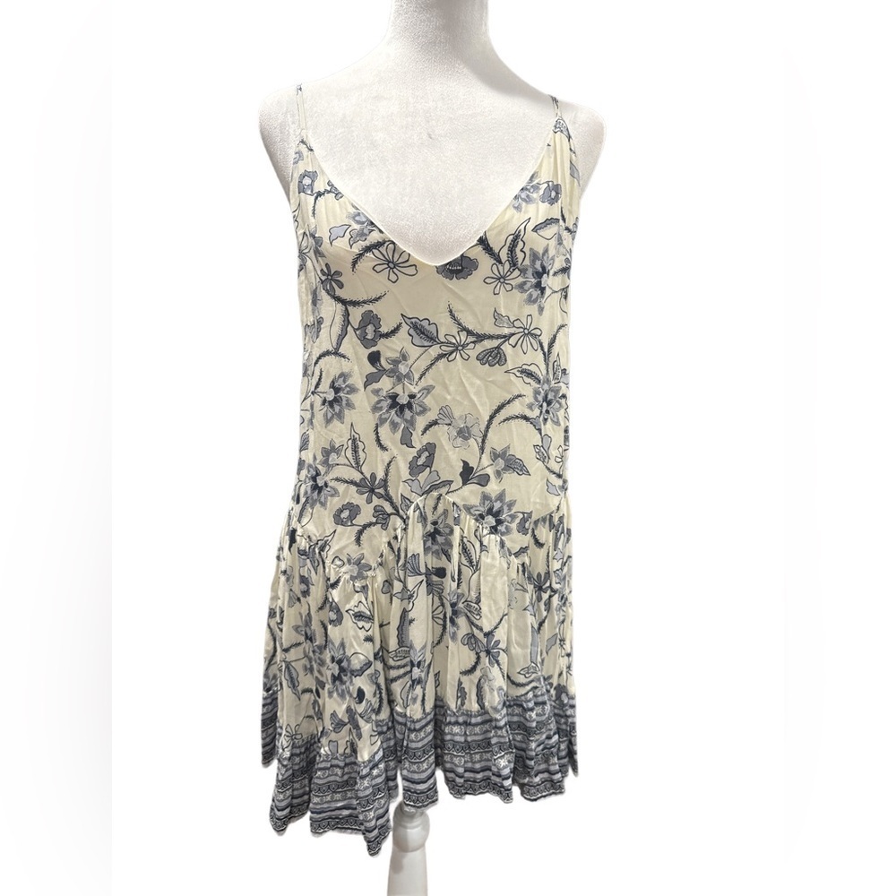 Pookie and Sebastian Floral Ruffle Dress Size Large NWOT